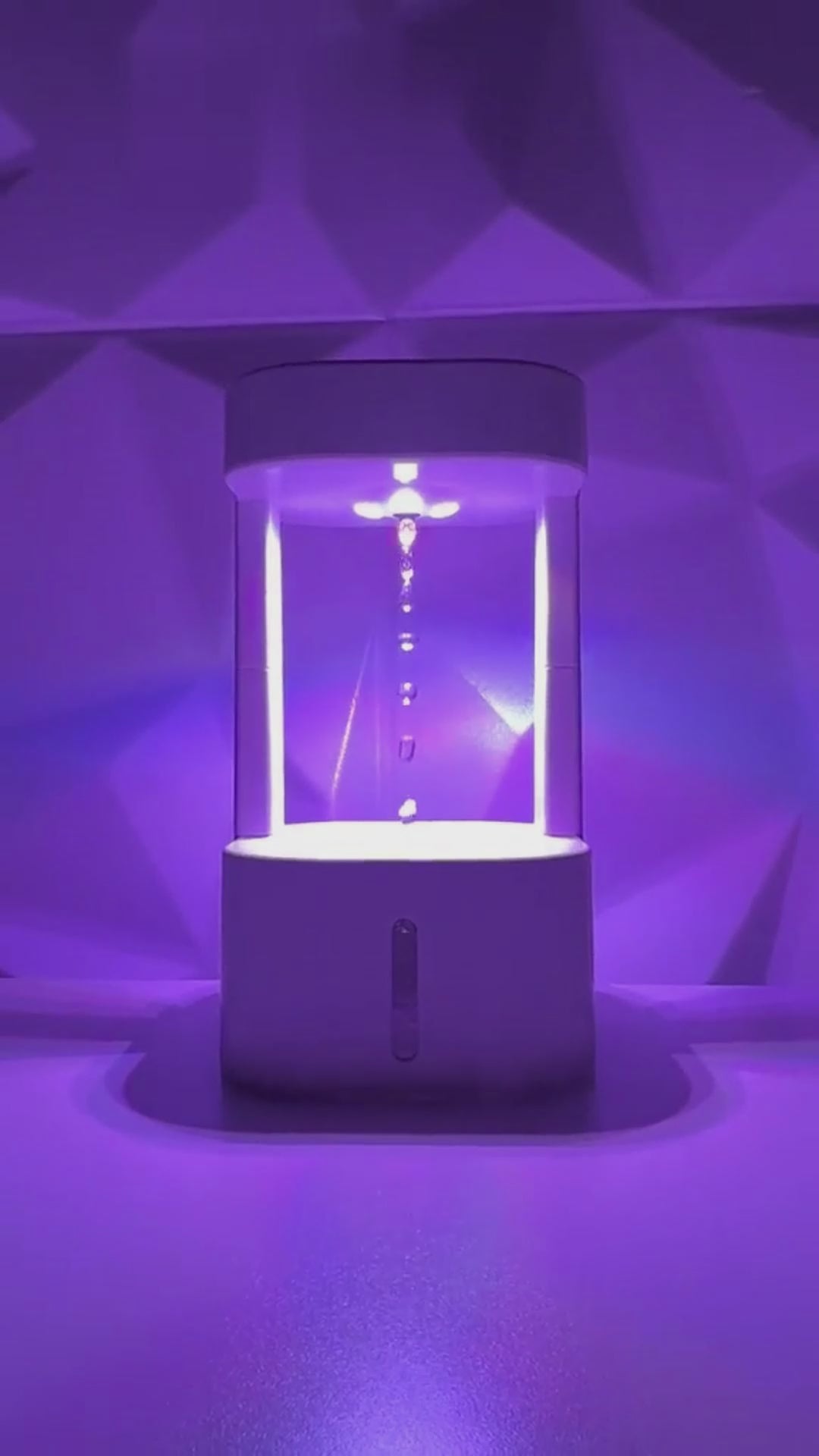 Aeverdrop Anti-Gravity Humidifier by Lumaveil — levitating water drops with soft ambient lighting and quiet mist output